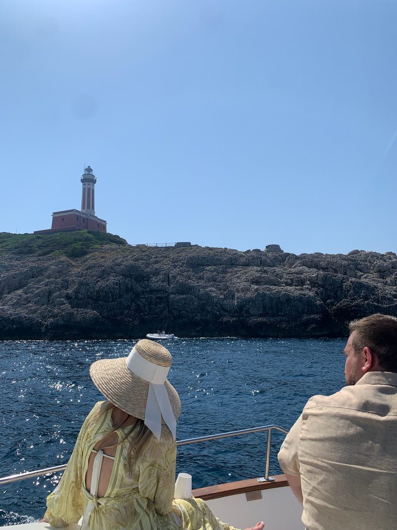 Il faro di Punta Carena sulla punta occidentale dell'isola